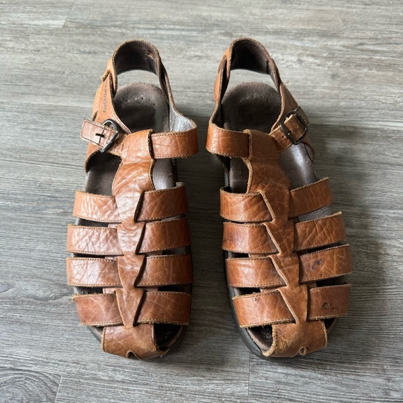 Mephisto Sam Fisherman Leather Sandal Brown Men’s 43  9 main image 4